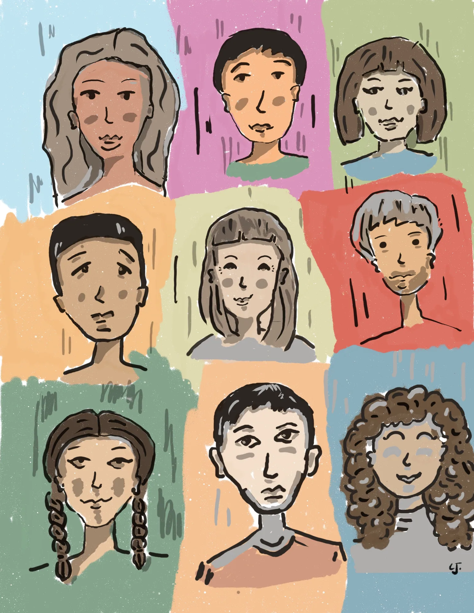 Friendly faces